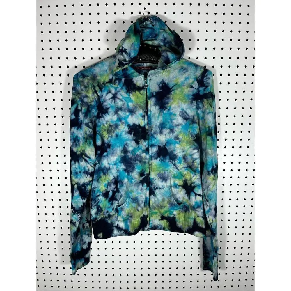 525 America tie dye zip up hoodie size L